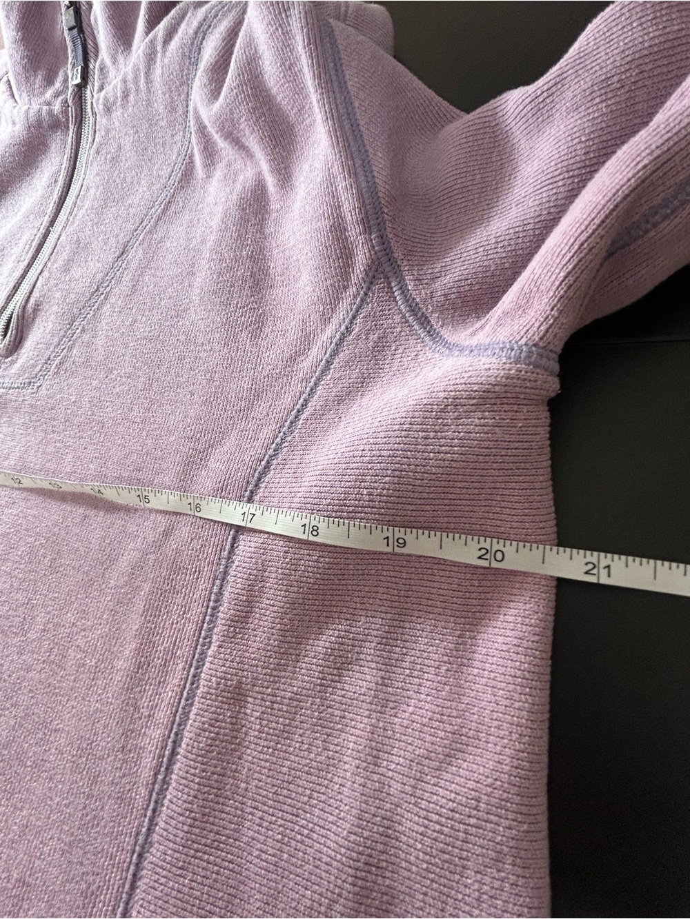 Tommy Bahama Men’s M Lavender Quarter Zip Pullover Sweater Cotton Ribbed Knit - Picture 6 of 6